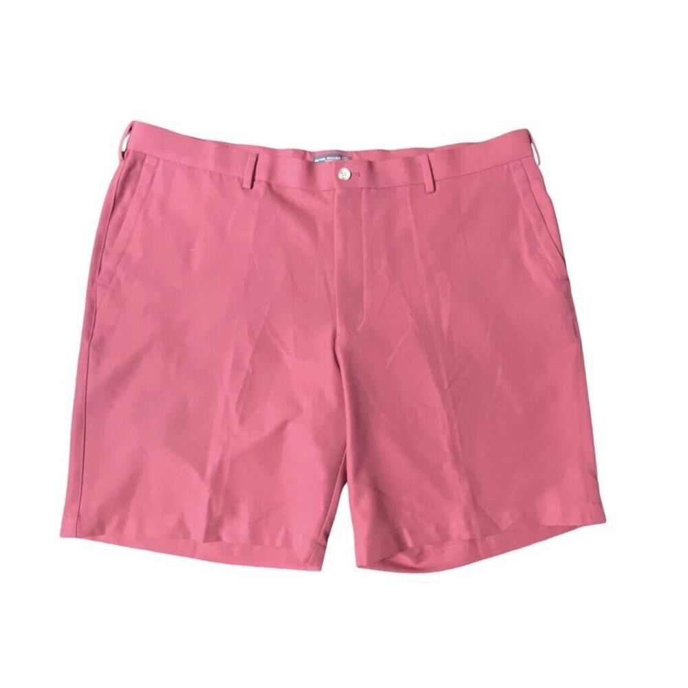 Peter Millar Crown Sport Salem Performance Golf Shorts Soft Red Size 40 Men MINT